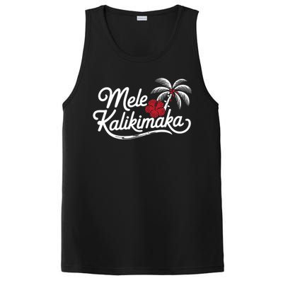 Mele Kalikimaka Tropical Christmas Hawaiian Xmas Design PosiCharge Competitor Tank