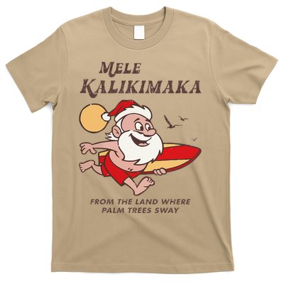 Mele Kalikimaka Tropical Christmas Hawaiian Santa Xmas T-Shirt