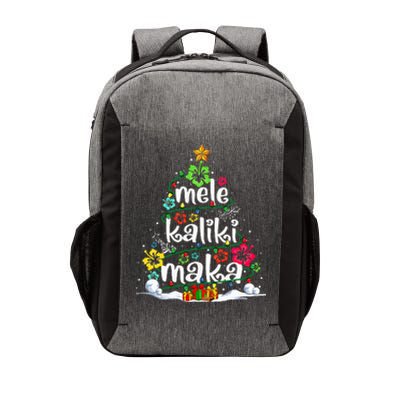 Mele Kalikimaka Tropical Christmas Hawaiian Santa Xmas Tree Vector Backpack