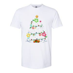 Mele Kalikimaka Tropical Christmas Hawaiian Santa Xmas Tree Softstyle CVC T-Shirt