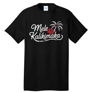 Mele Kalikimaka Tropical Christmas Hawaiian Xmas Tall T-Shirt