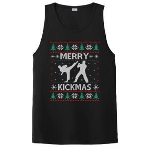 Merry Kickmas Taekwondo Christmas Ugly Sweater Xmas Funny Gift PosiCharge Competitor Tank