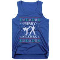 Merry Kickmas Taekwondo Christmas Ugly Sweater Xmas Funny Gift Tank Top