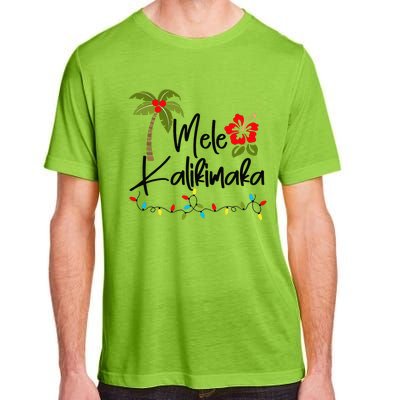 Mele Kalikimaka Tropical Christmas Hawaiian Xmas Adult ChromaSoft Performance T-Shirt