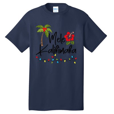 Mele Kalikimaka Tropical Christmas Hawaiian Xmas Tall T-Shirt