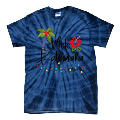 Mele Kalikimaka Tropical Christmas Hawaiian Xmas Tie-Dye T-Shirt