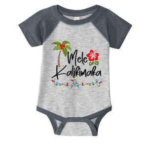 Mele Kalikimaka Tropical Christmas Hawaiian Xmas Infant Baby Jersey Bodysuit