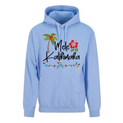 Mele Kalikimaka Tropical Christmas Hawaiian Xmas Unisex Surf Hoodie