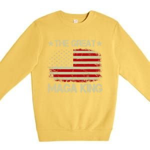 Maga King, The Great Maga King, Ultra Maga Premium Crewneck Sweatshirt