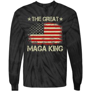 Maga King, The Great Maga King, Ultra Maga Tie-Dye Long Sleeve Shirt