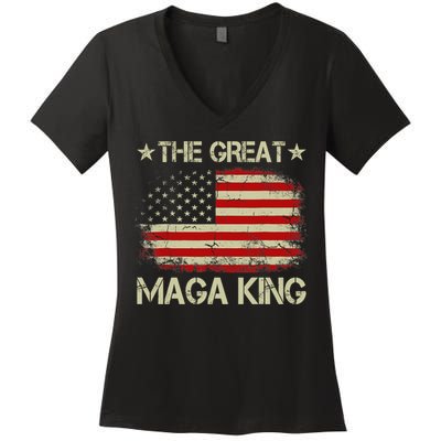 Maga King, The Great Maga King, Ultra Maga Women's V-Neck T-Shirt