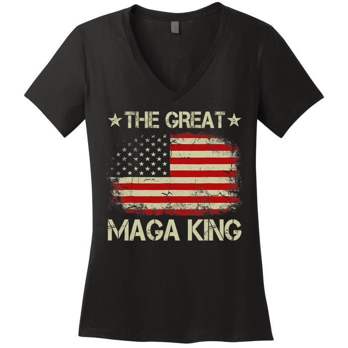 Maga King, The Great Maga King, Ultra Maga Women's V-Neck T-Shirt