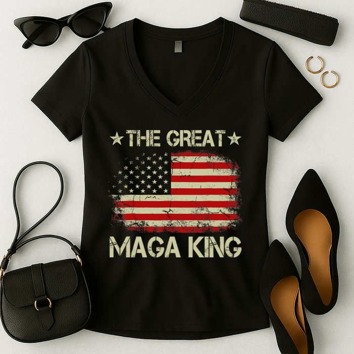Maga King, The Great Maga King, Ultra Maga Women's V-Neck T-Shirt