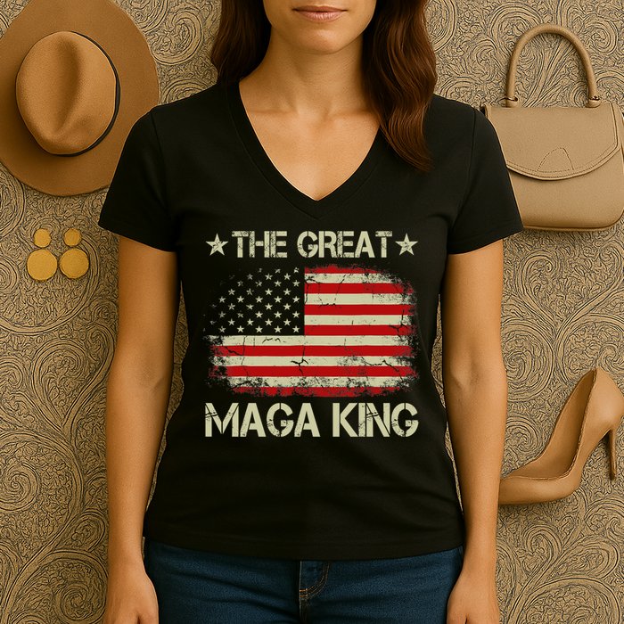 Maga King, The Great Maga King, Ultra Maga Women's V-Neck T-Shirt