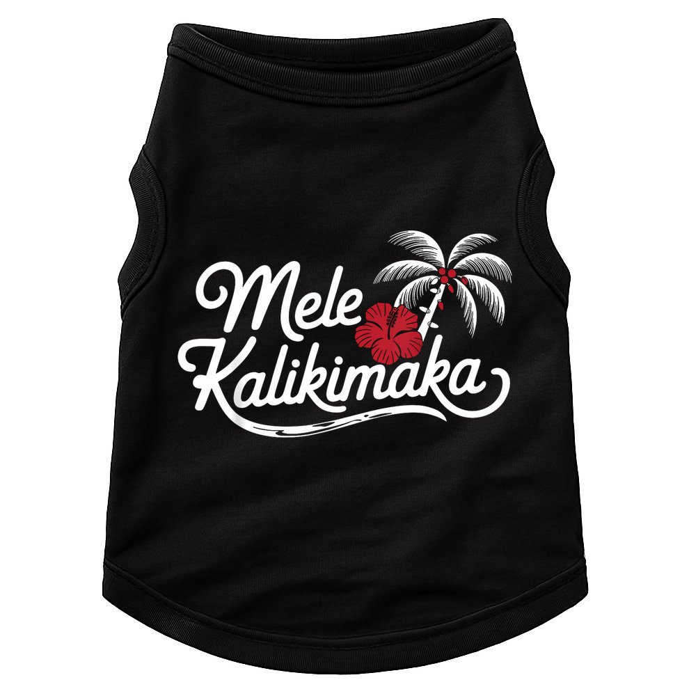 Mele Kalikimaka Tropical Christmas Hawaiian Xmas Doggie Tank