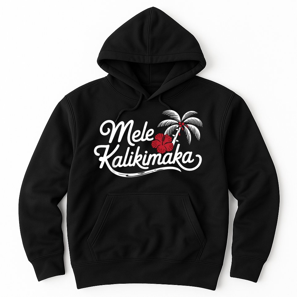 Mele Kalikimaka Tropical Christmas Hawaiian Xmas Hoodie