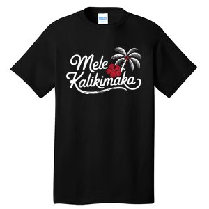 Mele Kalikimaka Tropical Christmas Hawaiian Xmas Tall T-Shirt