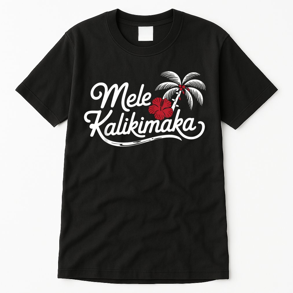 Mele Kalikimaka Tropical Christmas Hawaiian Xmas Tall T-Shirt