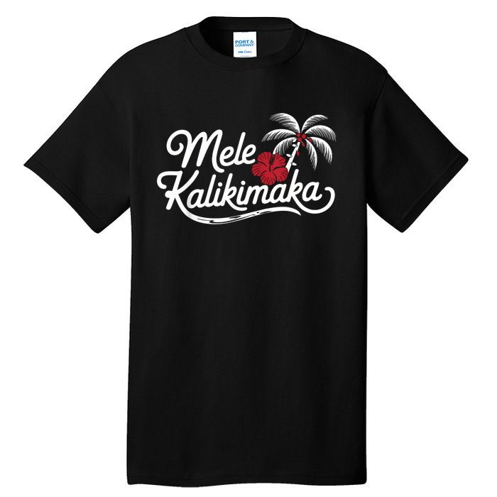 Mele Kalikimaka Tropical Christmas Hawaiian Xmas Tall T-Shirt