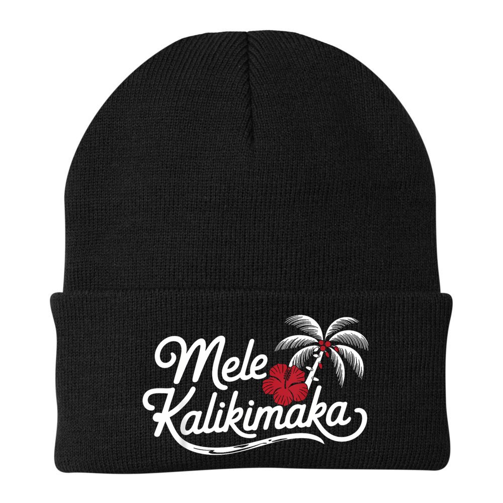 Mele Kalikimaka Tropical Christmas Hawaiian Xmas Beanie