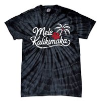 Mele Kalikimaka Tropical Christmas Hawaiian Xmas Tie-Dye T-Shirt