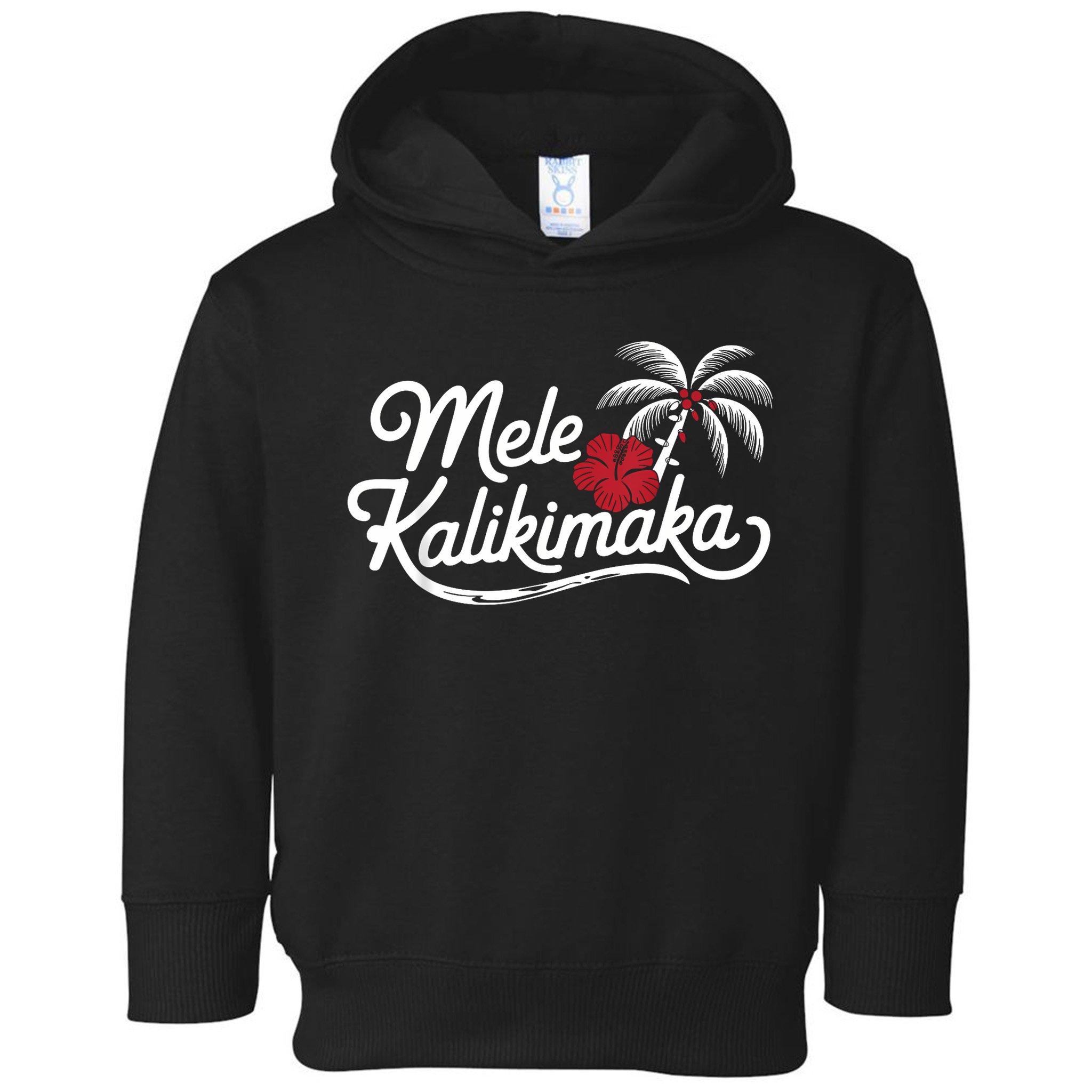 Mele Kalikimaka Tropical Christmas Hawaiian Xmas Toddler Hoodie