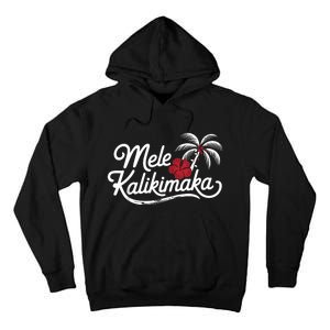 Mele Kalikimaka Tropical Christmas Hawaiian Xmas Tall Hoodie