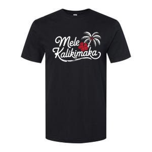 Mele Kalikimaka Tropical Christmas Hawaiian Xmas Softstyle CVC T-Shirt