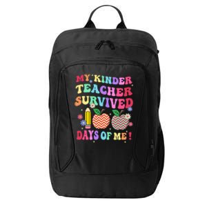 My Kindergarten Teacher Survived 100 Days Of Me Fun School Gift City Backpack