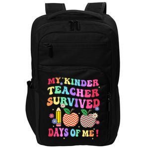 My Kindergarten Teacher Survived 100 Days Of Me Fun School Gift Impact Tech Backpack