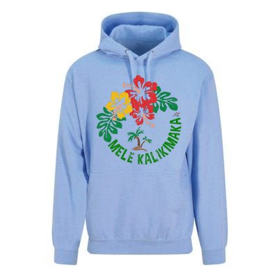 Mele Kalikimaka Tropical Christmas Hawaiian Xmas Unisex Surf Hoodie