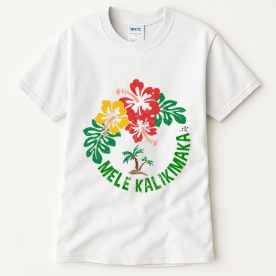 Mele Kalikimaka Tropical Christmas Hawaiian Xmas Tall T-Shirt