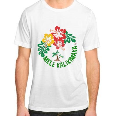 Mele Kalikimaka Tropical Christmas Hawaiian Xmas Adult ChromaSoft Performance T-Shirt