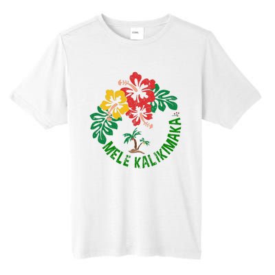 Mele Kalikimaka Tropical Christmas Hawaiian Xmas Tall Fusion ChromaSoft Performance T-Shirt