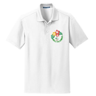 Mele Kalikimaka Tropical Christmas Hawaiian Xmas Dry Zone Grid Polo