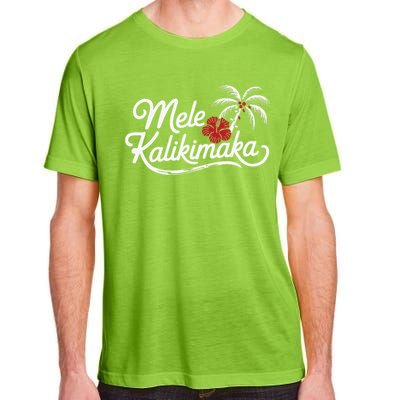 Mele Kalikimaka Tropical Christmas Hawaiian Xmas Gift Adult ChromaSoft Performance T-Shirt