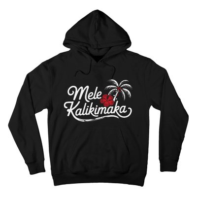 Mele Kalikimaka Tropical Christmas Hawaiian Xmas Gift Hoodie