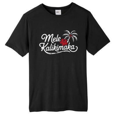 Mele Kalikimaka Tropical Christmas Hawaiian Xmas Gift Tall Fusion ChromaSoft Performance T-Shirt