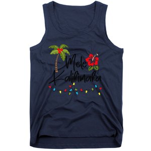 Mele Kalikimaka Tropical Christmas Hawaiian Xmas Gift Tank Top