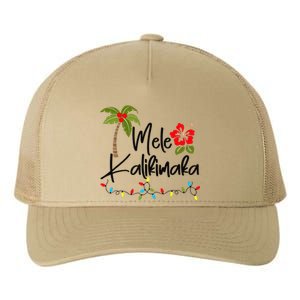 Mele Kalikimaka Tropical Christmas Hawaiian Xmas Gift Yupoong Adult 5-Panel Trucker Hat