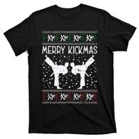 Merry Kickmas Ugly Christmas Karate Jiu Jitsu Martial Gift T-Shirt