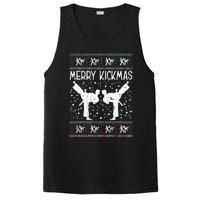 Merry Kickmas Ugly Christmas Karate Jiu Jitsu Martial Gift PosiCharge Competitor Tank