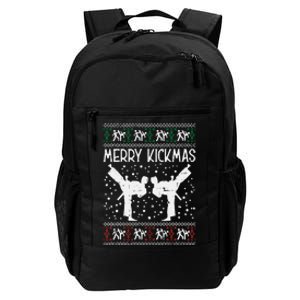 Merry Kickmas Ugly Christmas Karate Jiu Jitsu Martial Gift Daily Commute Backpack