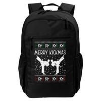 Merry Kickmas Ugly Christmas Karate Jiu Jitsu Martial Gift Daily Commute Backpack