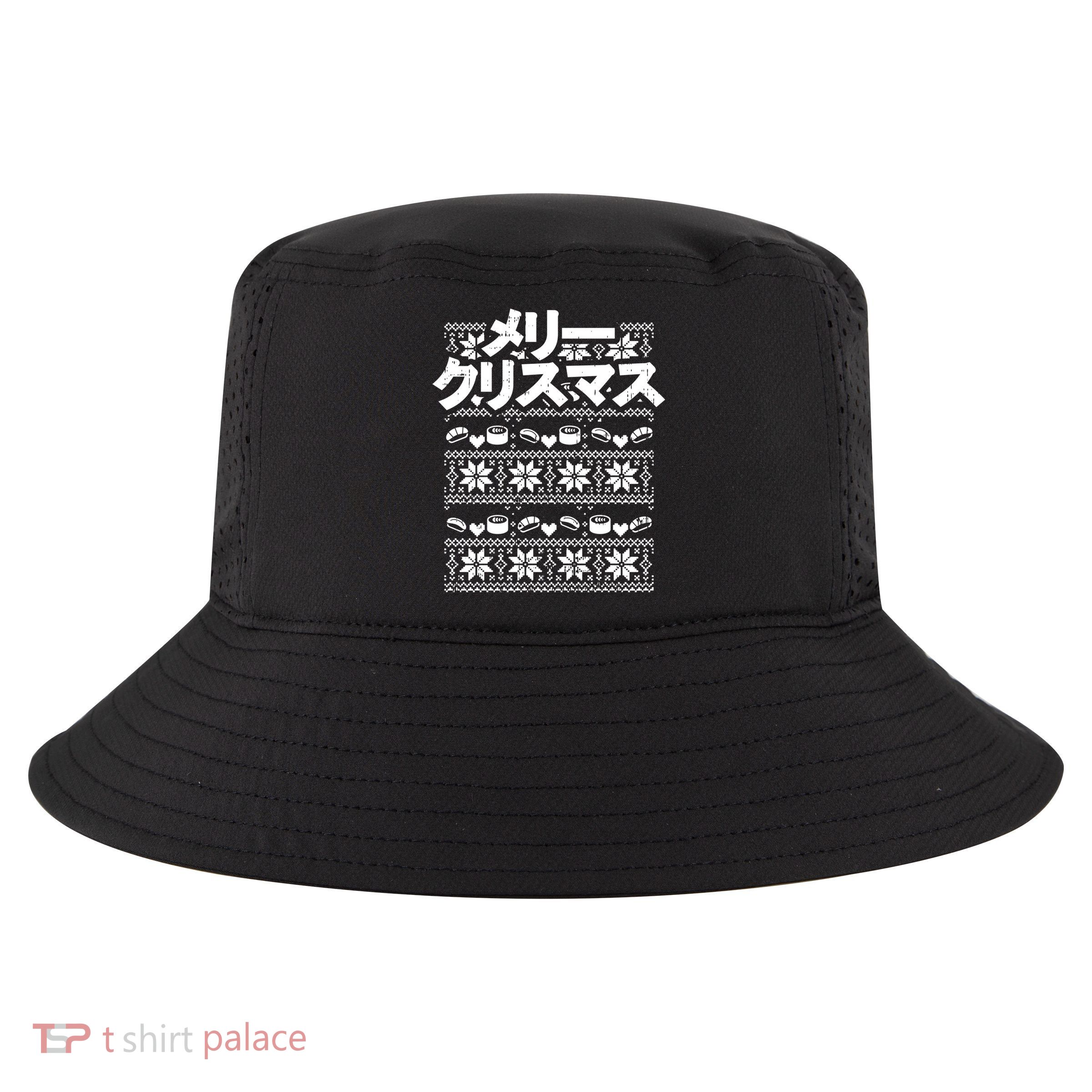 Merii Kurisumasu Ugly Christmas Gift Japanese Gift Cool Comfort Performance Bucket Hat
