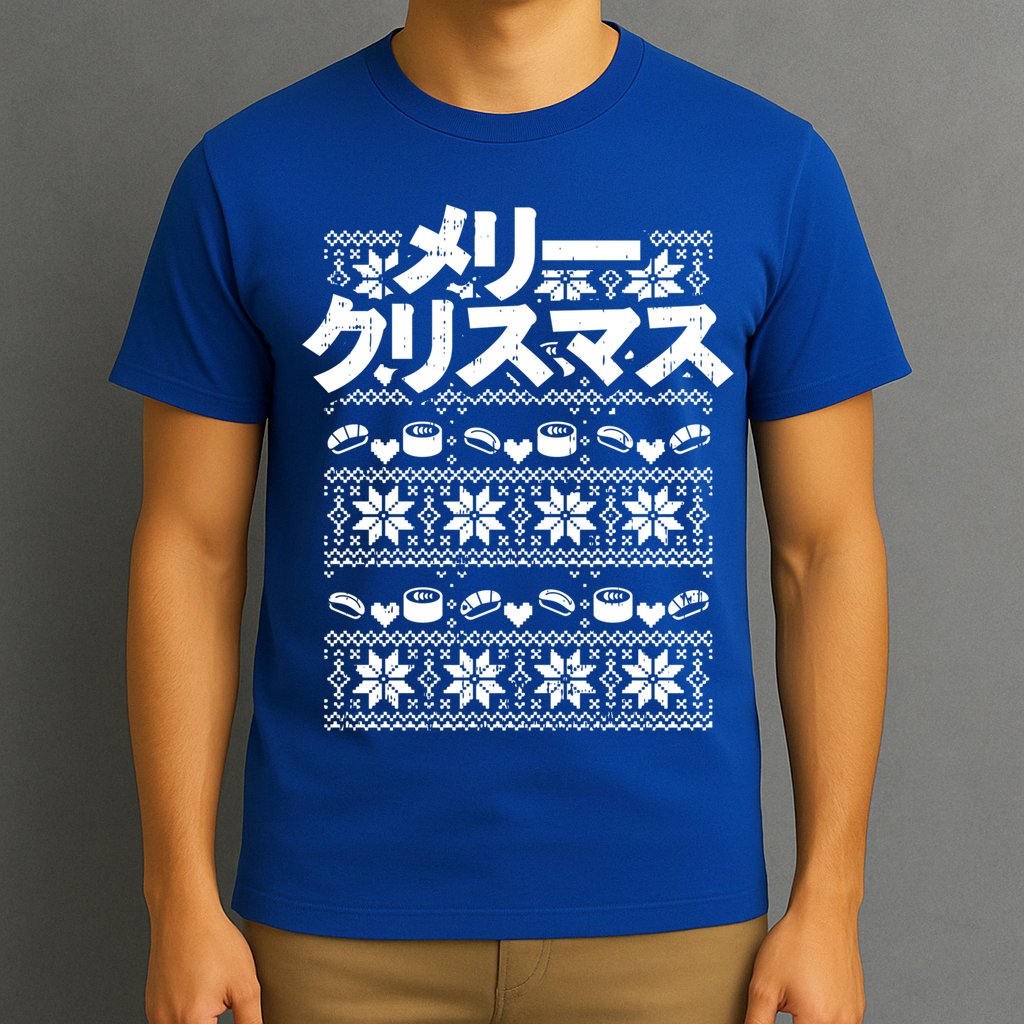 Merii Kurisumasu Ugly Christmas Gift Japanese Gift T-Shirt