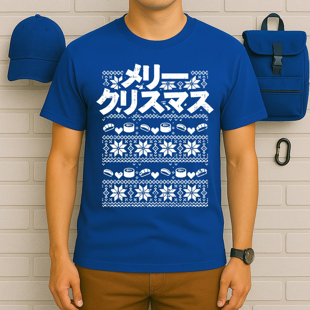 Merii Kurisumasu Ugly Christmas Gift Japanese Gift T-Shirt