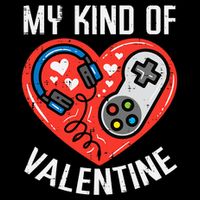 My Kind Valentine Gamer Valentines Day Gaming 16 in Basic Backpack