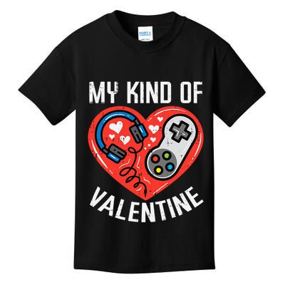 My Kind Valentine Gamer Valentines Day Gaming Kids T-Shirt