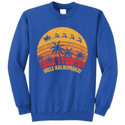 Mele Kalikimaka Vintage Christmas Santa Reindeers Hawaii Great Gift Sweatshirt